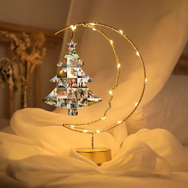 Lampada personalizzata personalizzata con paralume in vetro per albero di  Natale